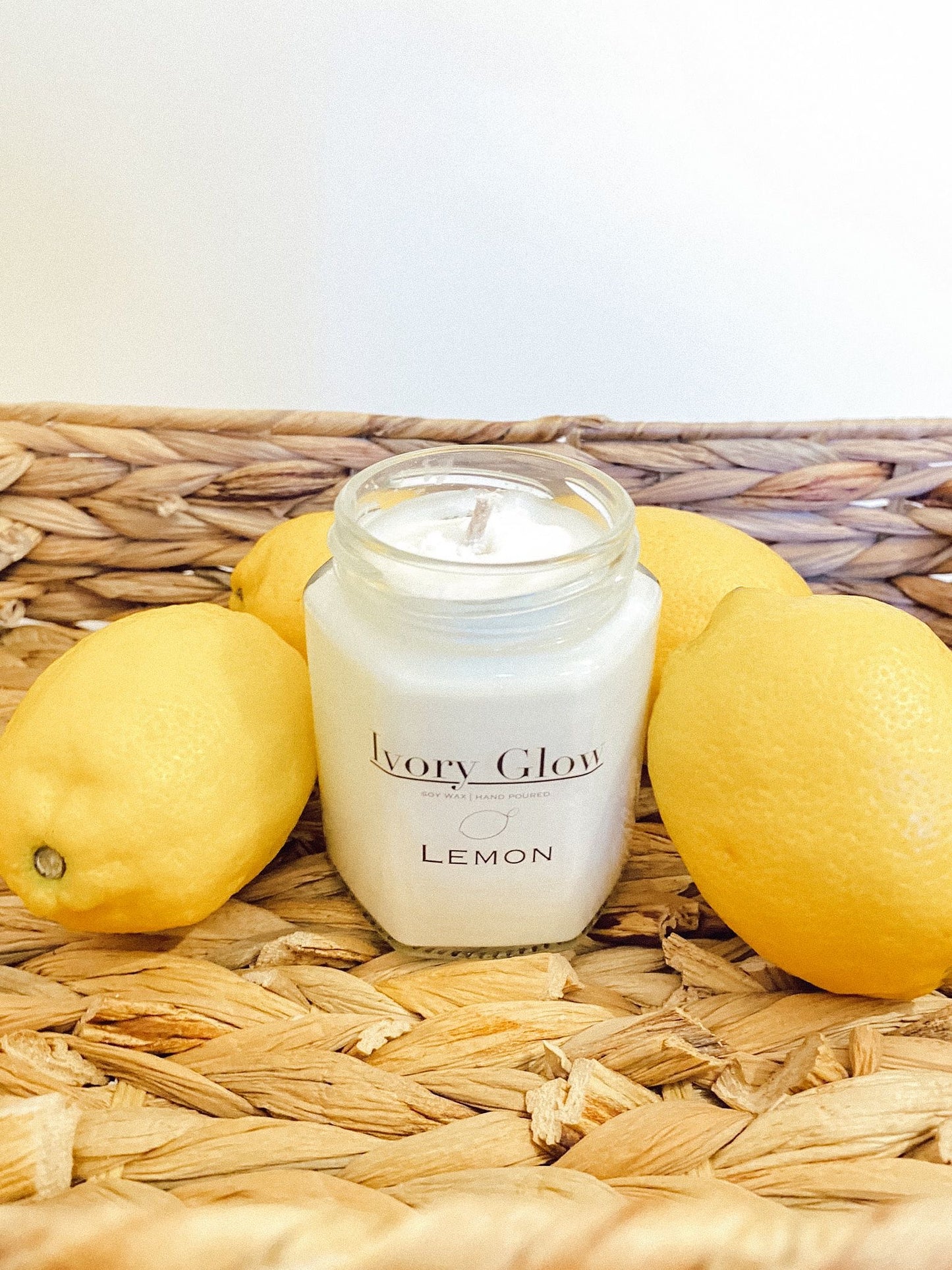 Experience the essence of luxury with our premium lemon candle, featuring a sleek, elegant design and crafted with the finest ingredients to infuse your space with a fresh, invigorating citrus aroma