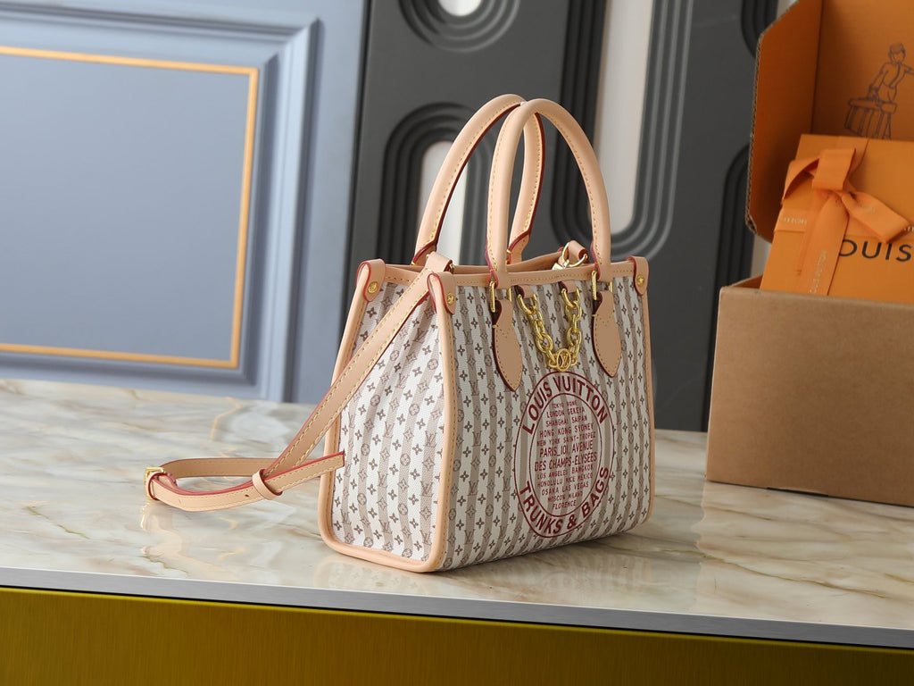 Louis Vuitton Stamp OnTheGo Monogram Tote — side