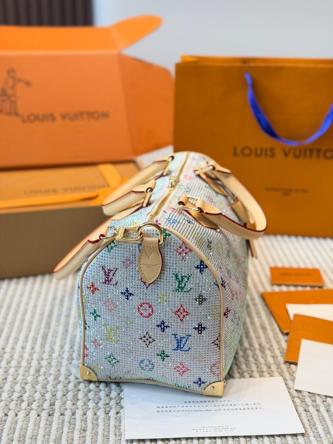 Louis Vuitton Speedy Top-Handle Shoulder Bag — side