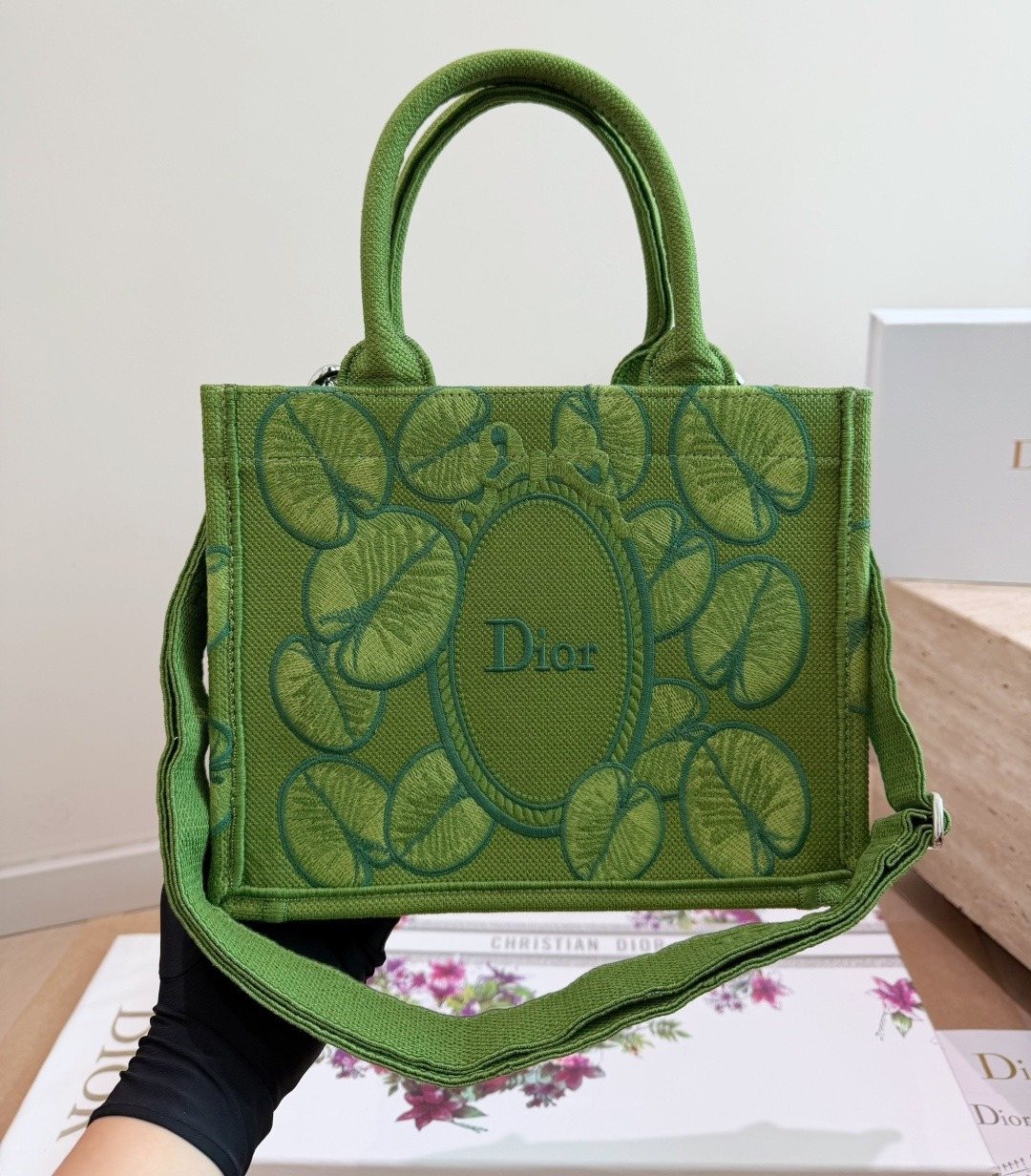 Dior Book Tote with Decorative Panels — front
