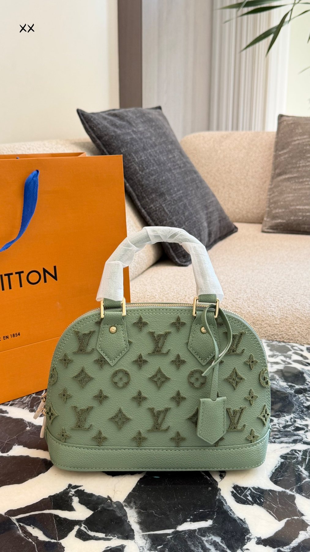 Louis Vuitton Monogram Dome Top-Handle Bag — front