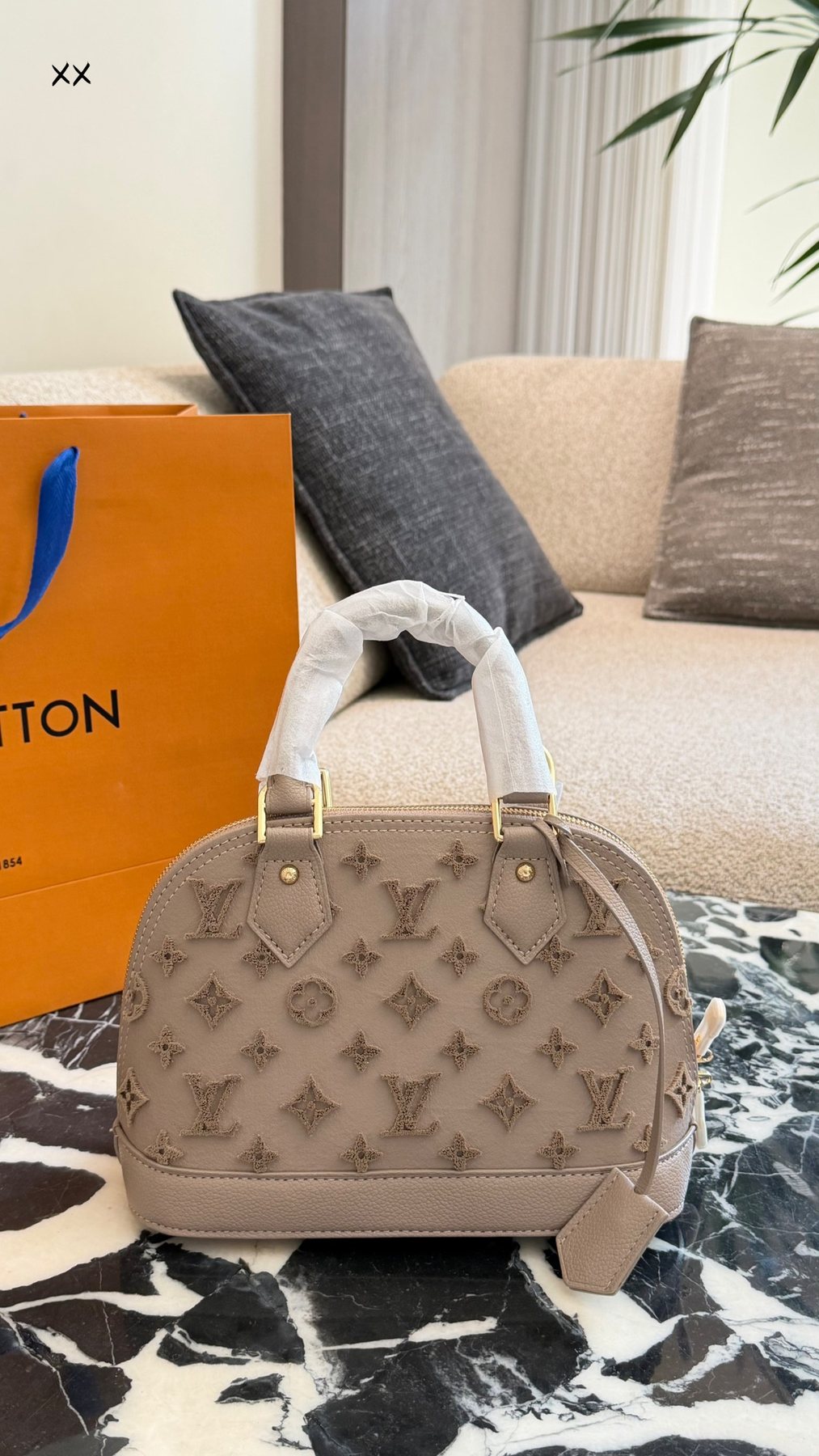Louis Vuitton Monogram Dome Top-Handle Bag — front