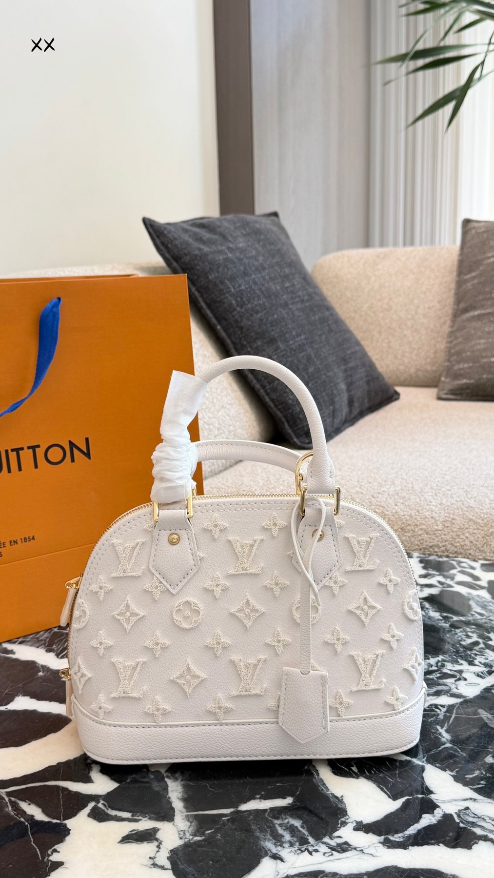 Louis Vuitton Monogram Dome Top-Handle Bag — front