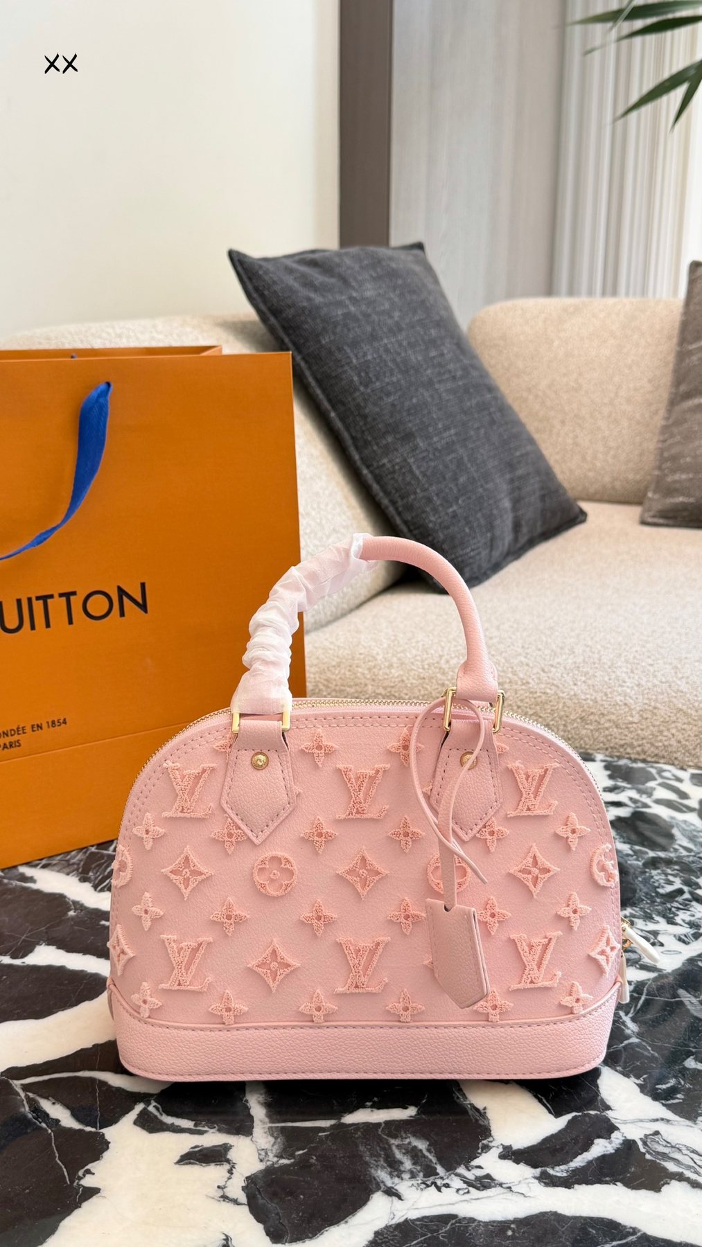 Louis Vuitton Monogram Dome Top-Handle Bag — front