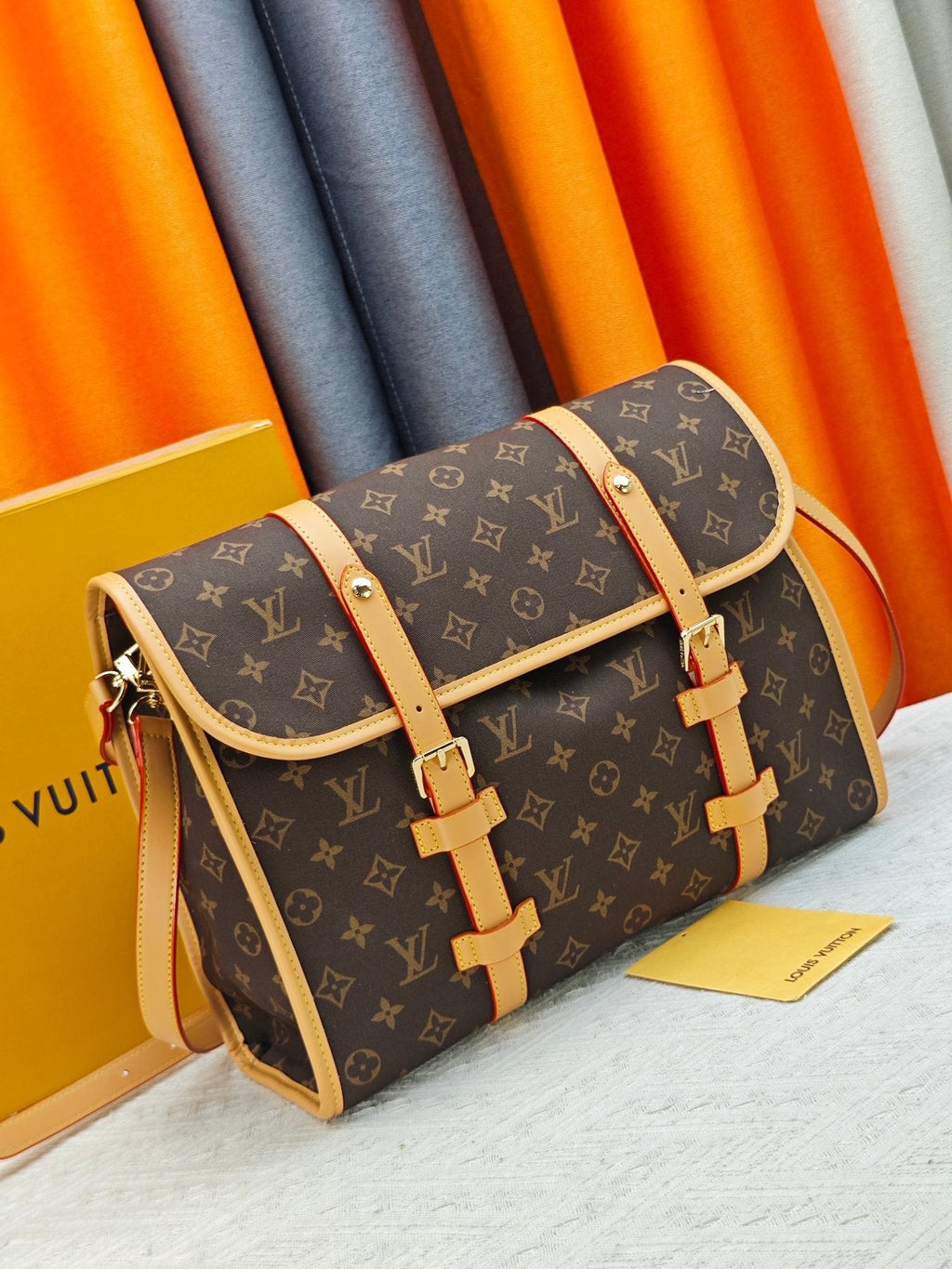 Louis Vuitton Jet Lag Monogram Messenger Bag — front