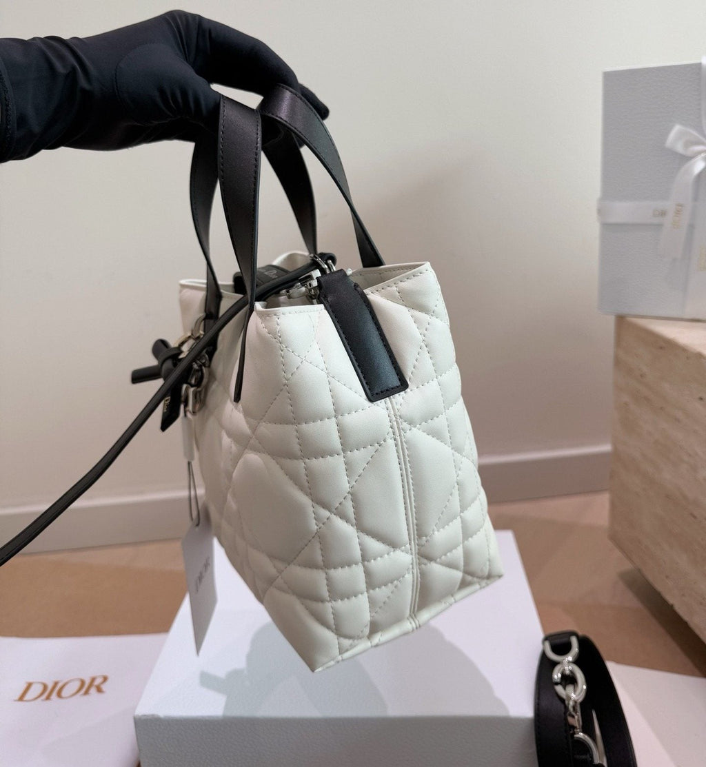Dior Toujours Upright Quilted Tote Bag — side