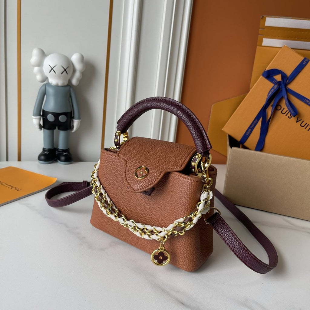 Louis Vuitton Capucines Daydream Floral Chain Handbag — front