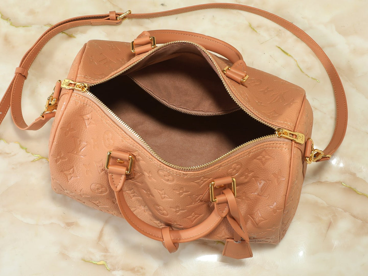 Louis Vuitton Speedy Soft Monogram Empreinte Handbag — detail