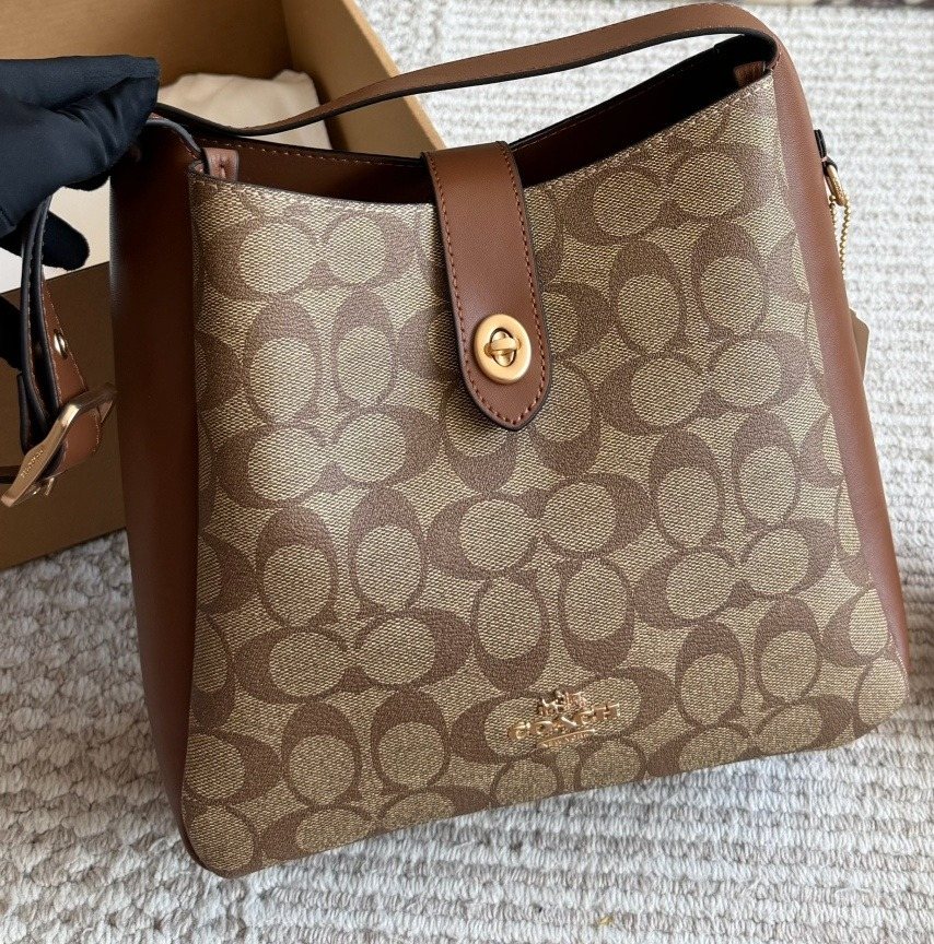 Coach Rounded-Tab Bucket Bag — front