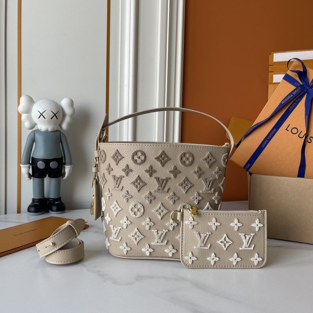 Louis Vuitton All In BB Monogram Bucket Bag — front
