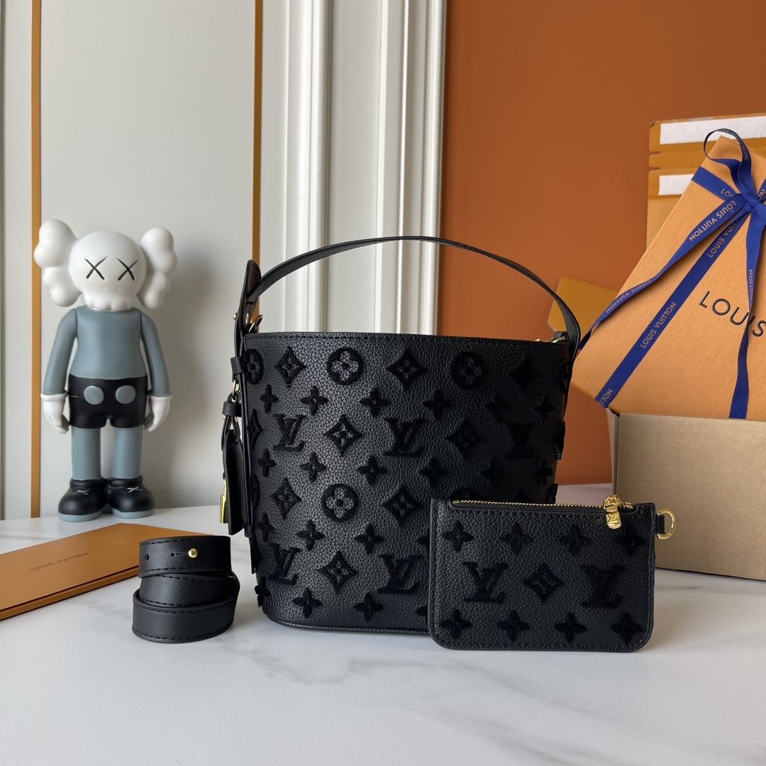 Louis Vuitton All In BB Monogram Bucket Bag — front