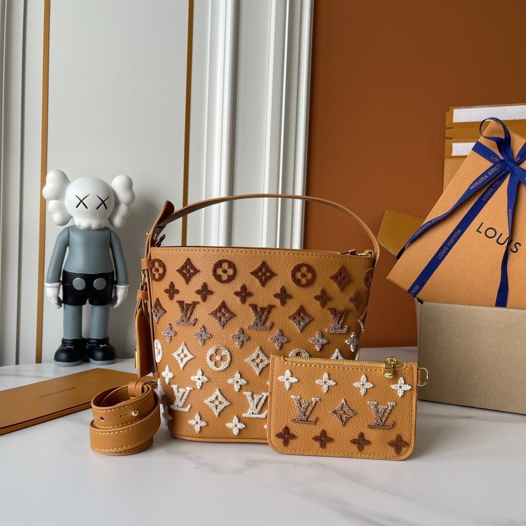 Louis Vuitton All In BB Monogram Bucket Bag — front