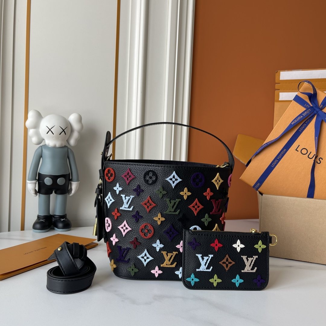 Louis Vuitton All In BB Monogram Bucket Bag — front