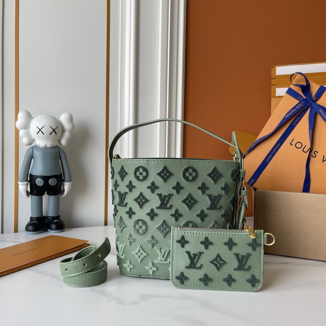 Louis Vuitton All In BB Monogram Bucket Bag — front