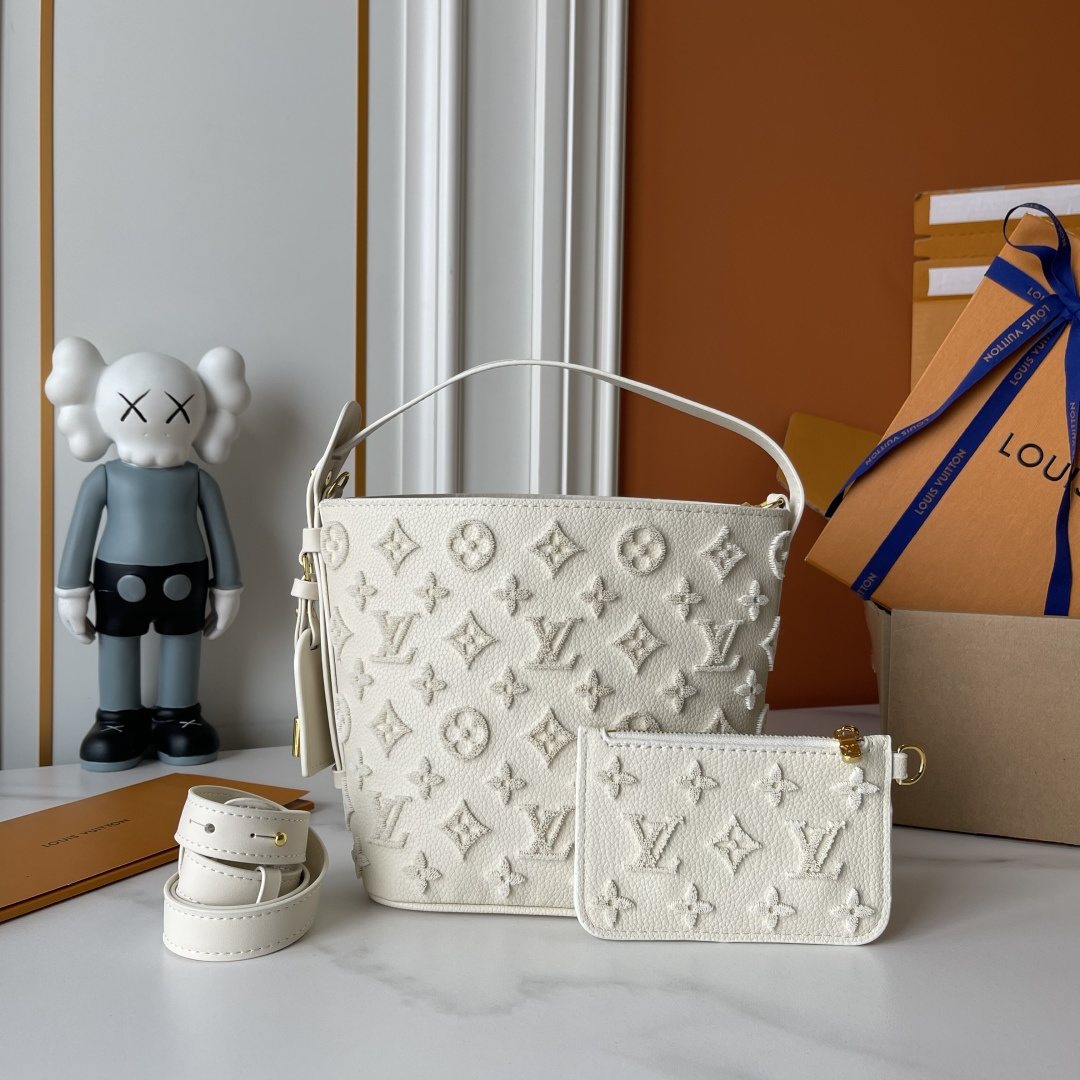 Louis Vuitton All In BB Monogram Bucket Bag — front