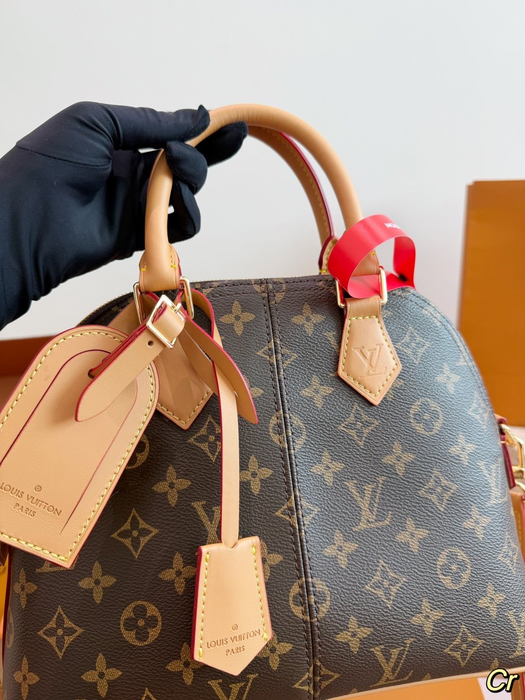 Louis Vuitton Domed Monogram Top-Handle Bag — detail