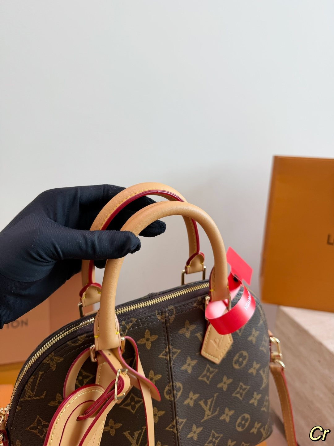 Louis Vuitton Domed Monogram Top-Handle Bag — detail