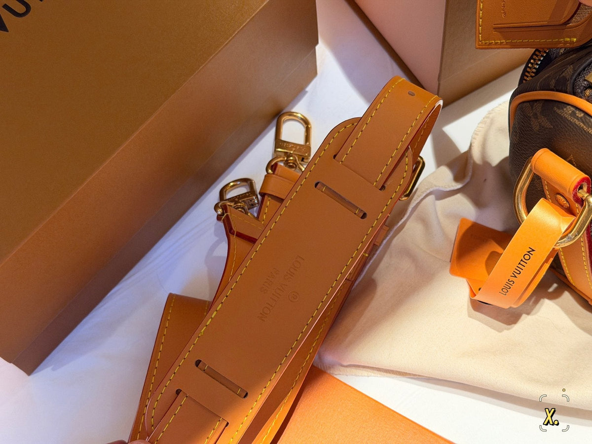 Louis Vuitton Keepall Front Pocket Barrel Bag — detail