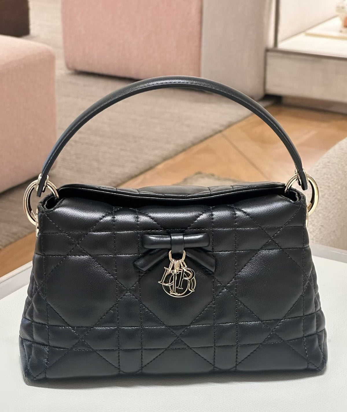 Dior Adiorable Top Handle Bow Bag — front