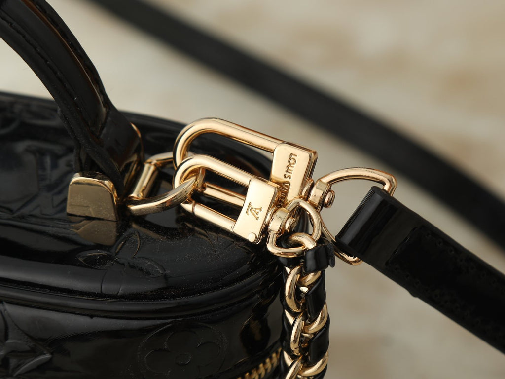 Louis Vuitton Vanity Chain Pouch Embossed Motif Bag — detail