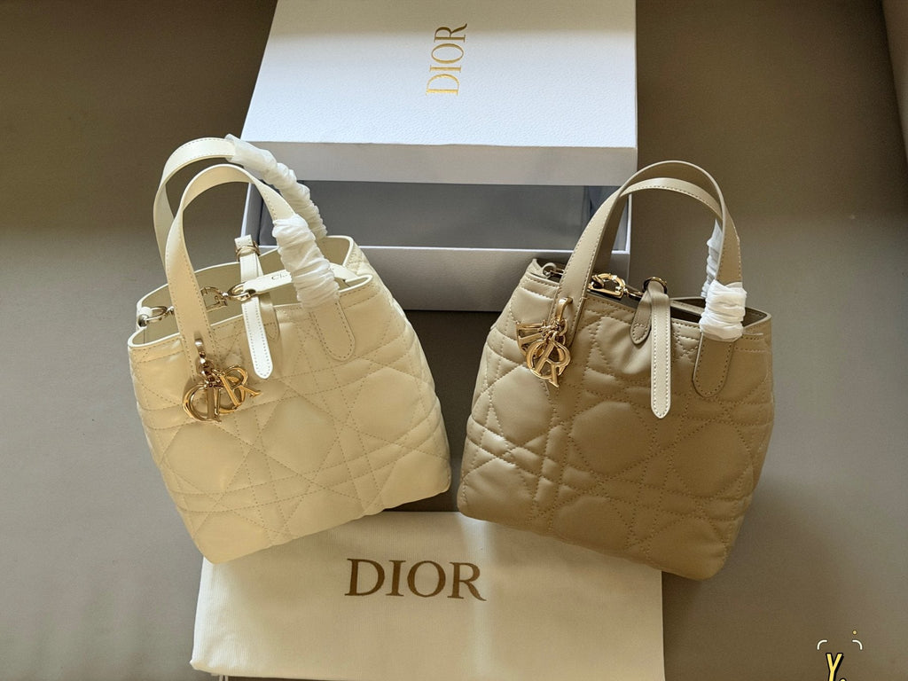 Dior Toujours Quilted Top-Handle Handbag — comparison