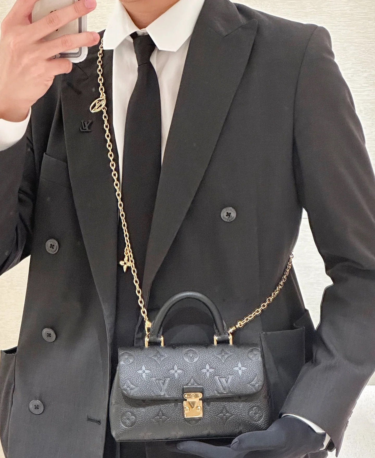 Louis Vuitton Madeleine Nano Top-Handle Flap Bag — model
