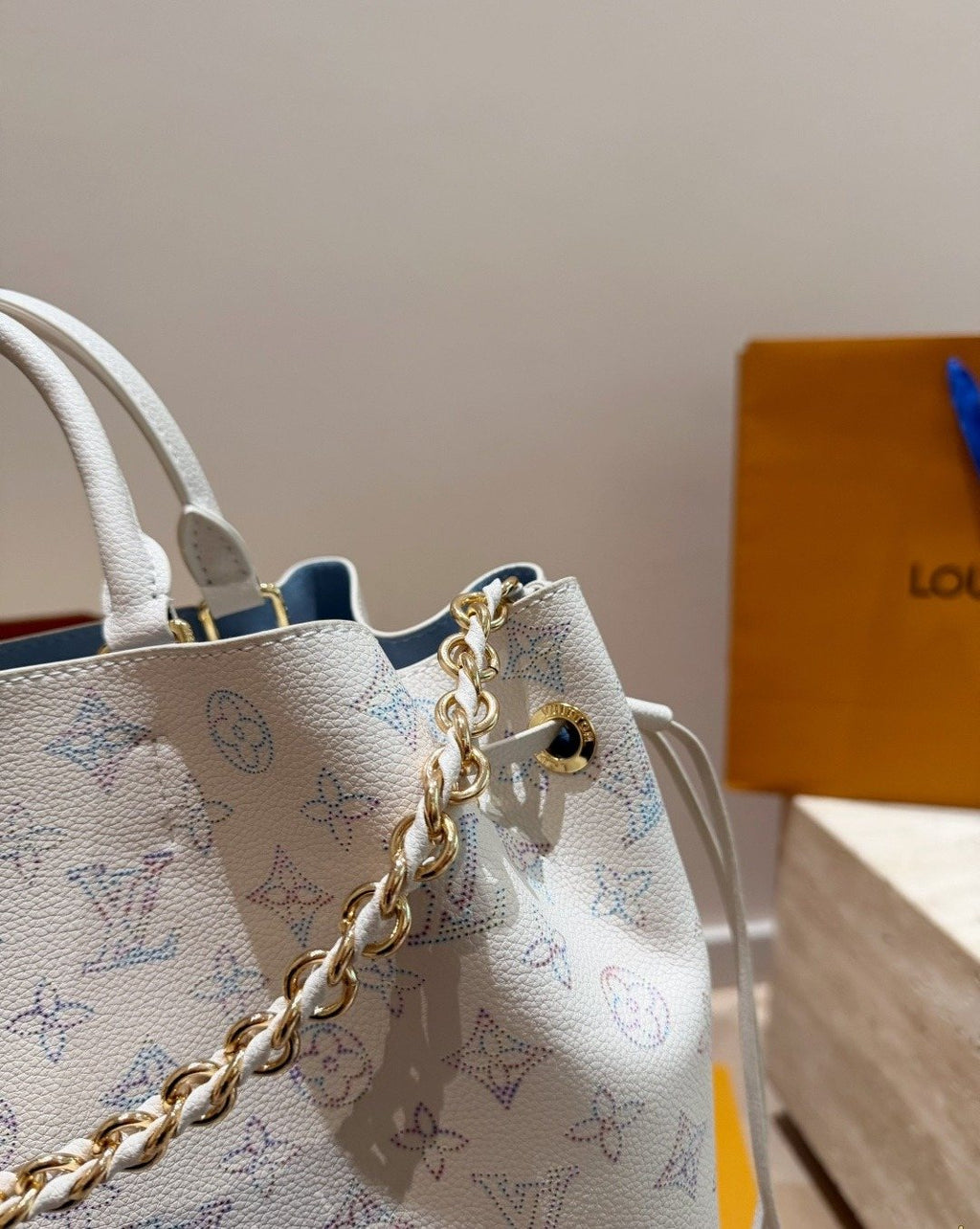 Louis Vuitton Hina Mahina Monogram Tote — detail