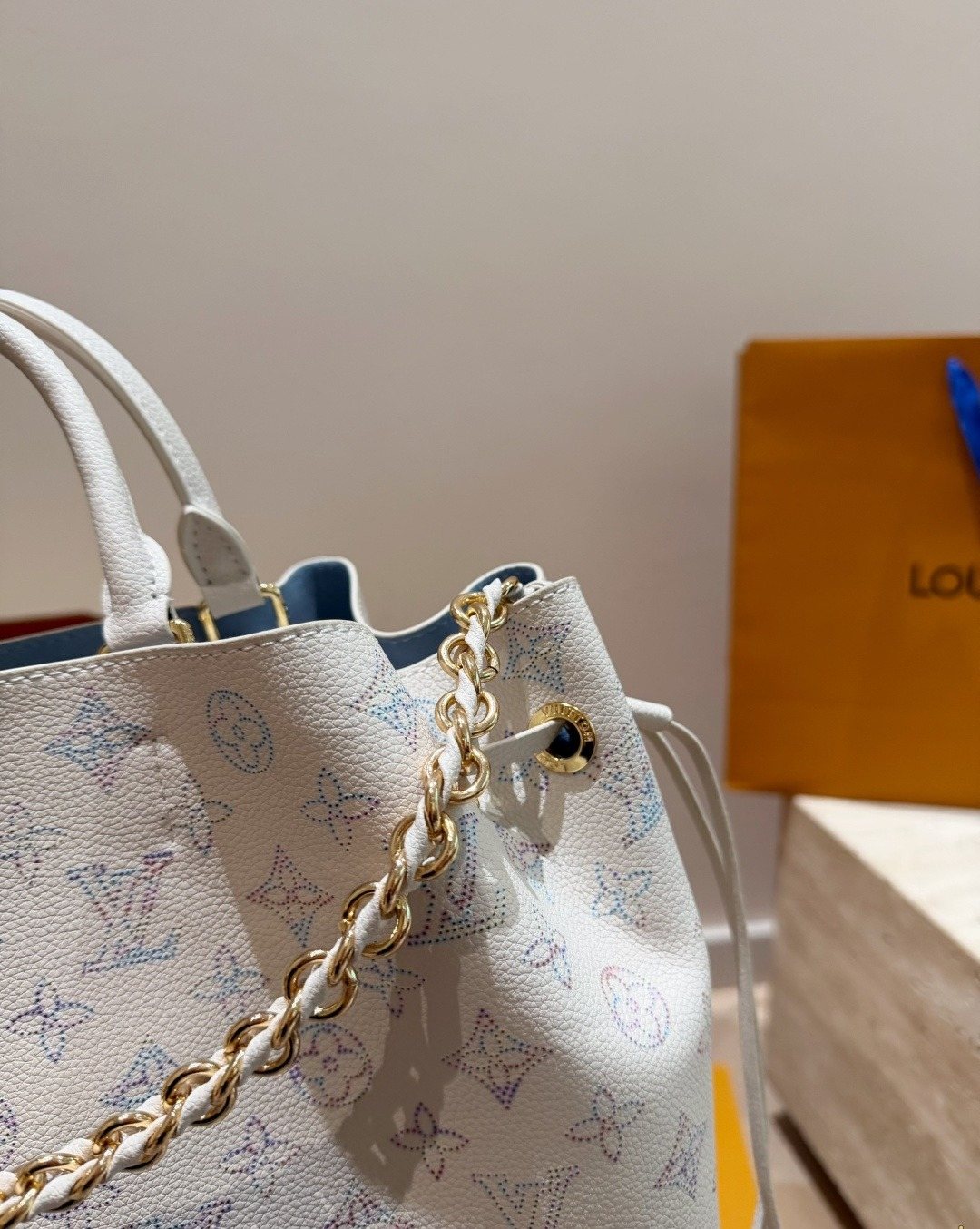 Louis Vuitton Hina Mahina Monogram Tote — detail