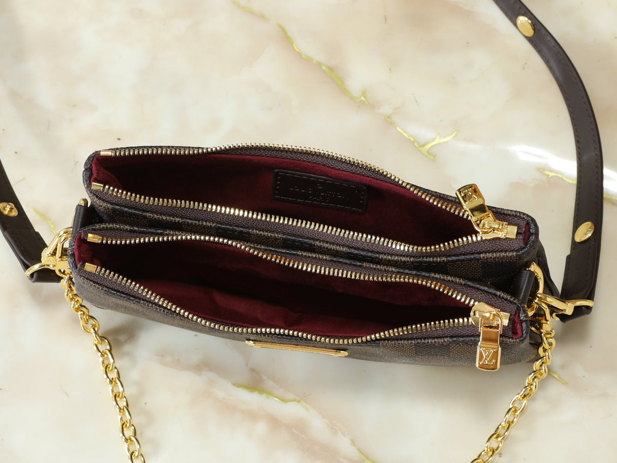 Louis Vuitton Liv Pochette Double-Zip Shoulder Bag — detail