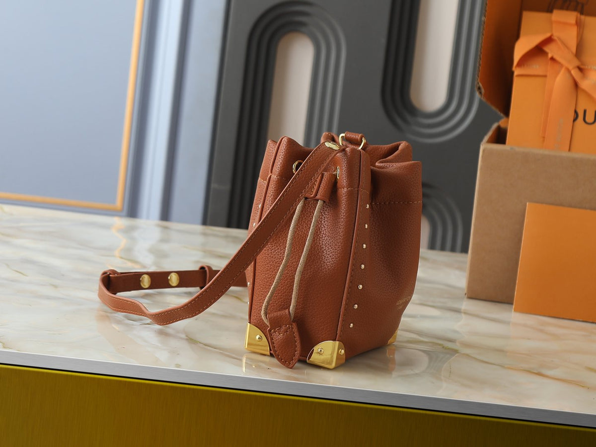 Louis Vuitton Nano Noé Trunk Bucket Bag — side