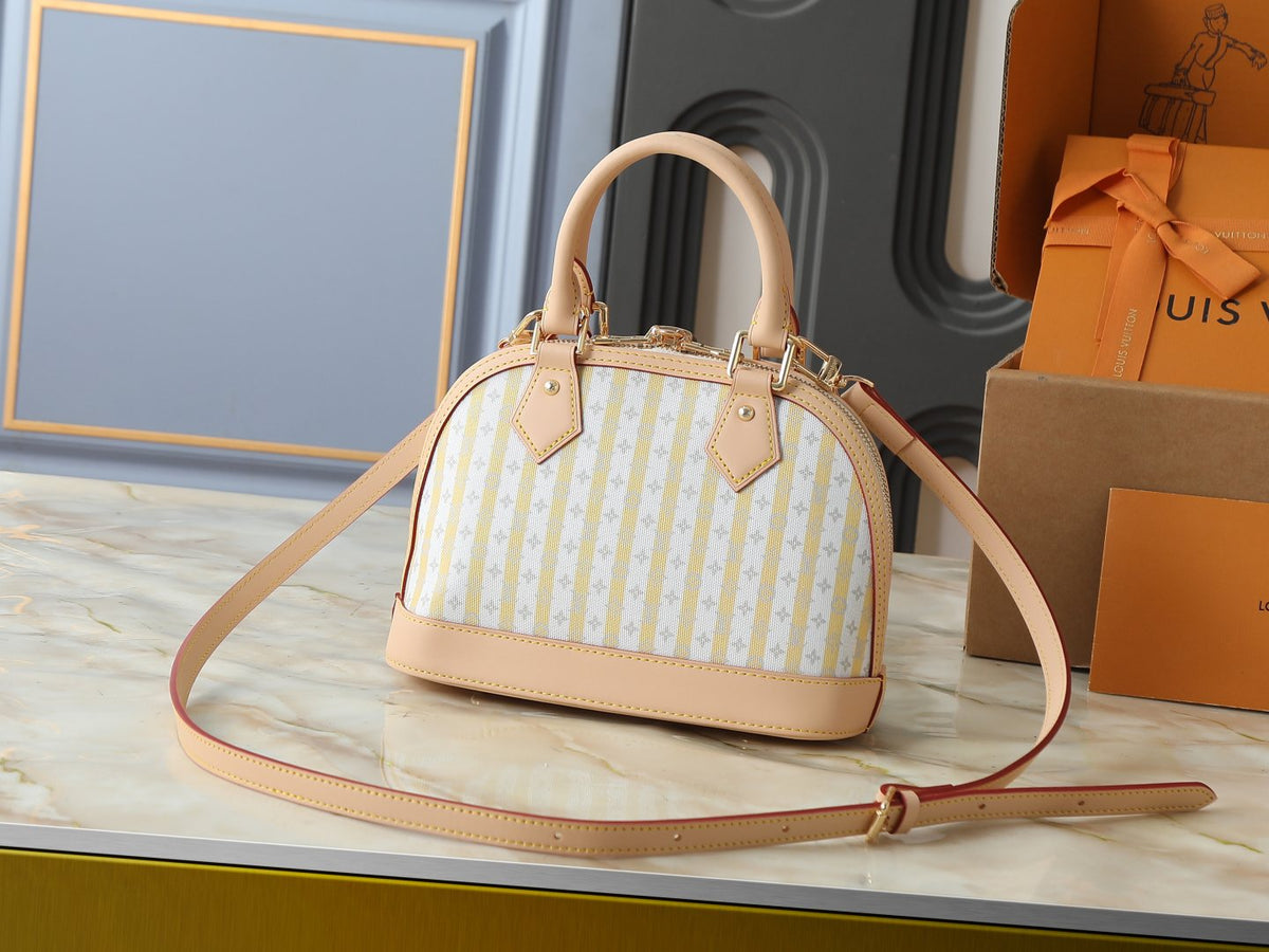 Louis Vuitton Alma BB Domed Top-Handle Bag — back