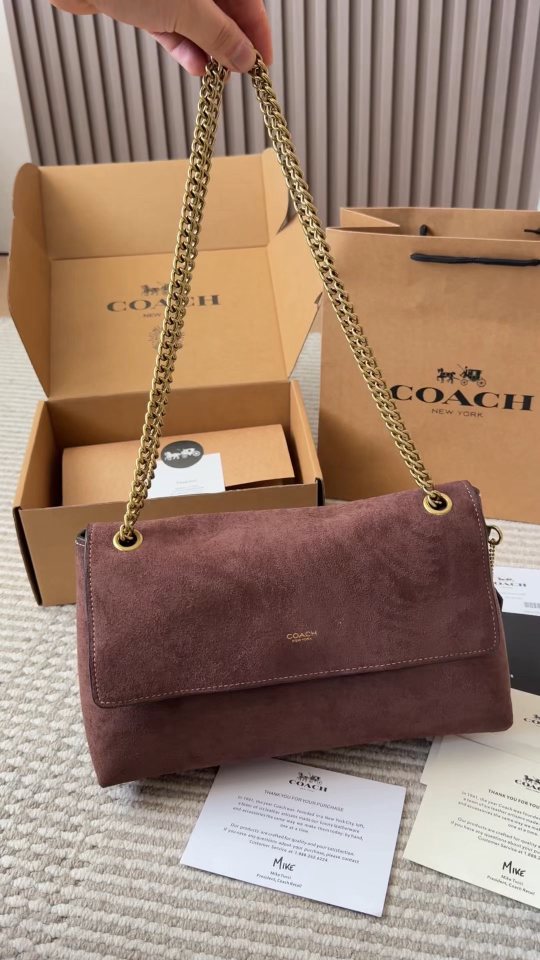 Coach Chelsea Chain-Strap Flap Shoulder Bag — front