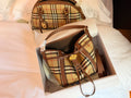 Burberry Check Drawcord Bucket Bag — hero