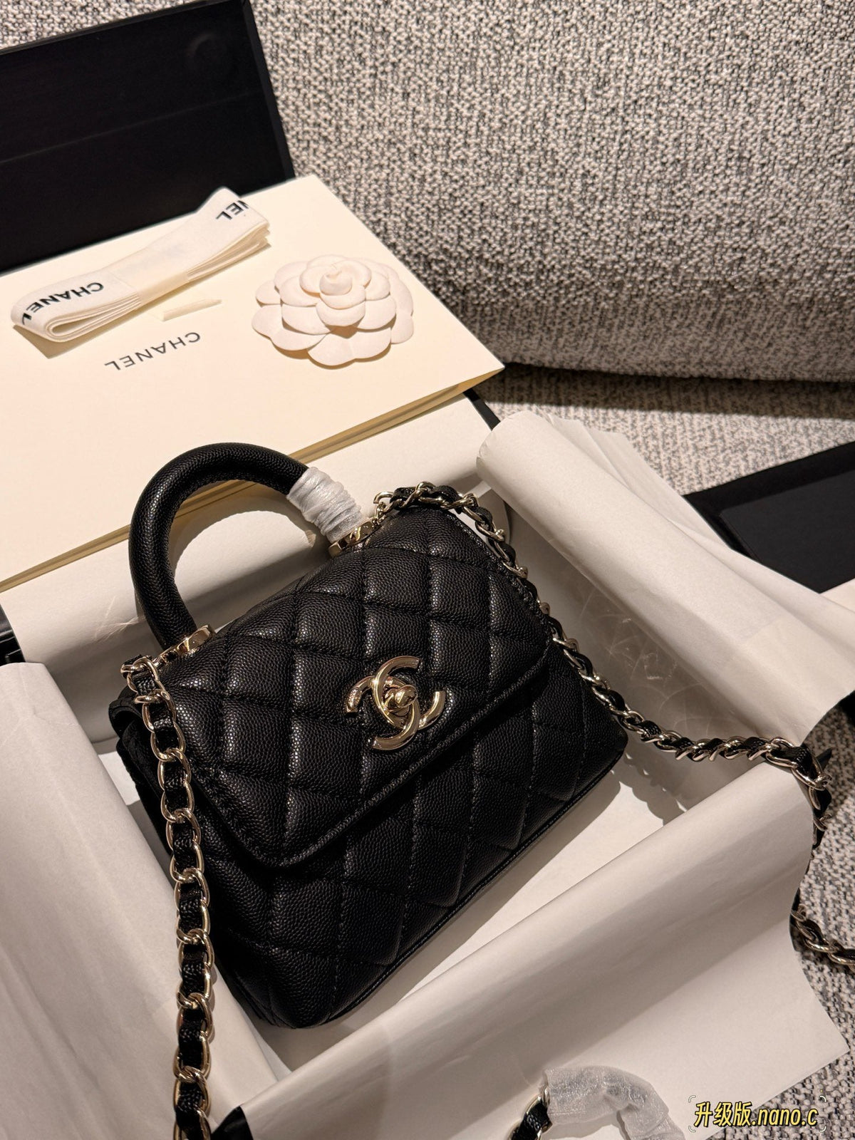 Chanel Mini Coco Handle Quilted Crossbody Bag — hero
