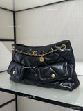 Chanel Quilted Chain-Strap Shoulder Bag with Twin Front Pockets — hero