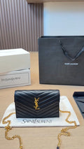 Saint Laurent Lou Lou Quilted Envelope Chain Bag — hero
