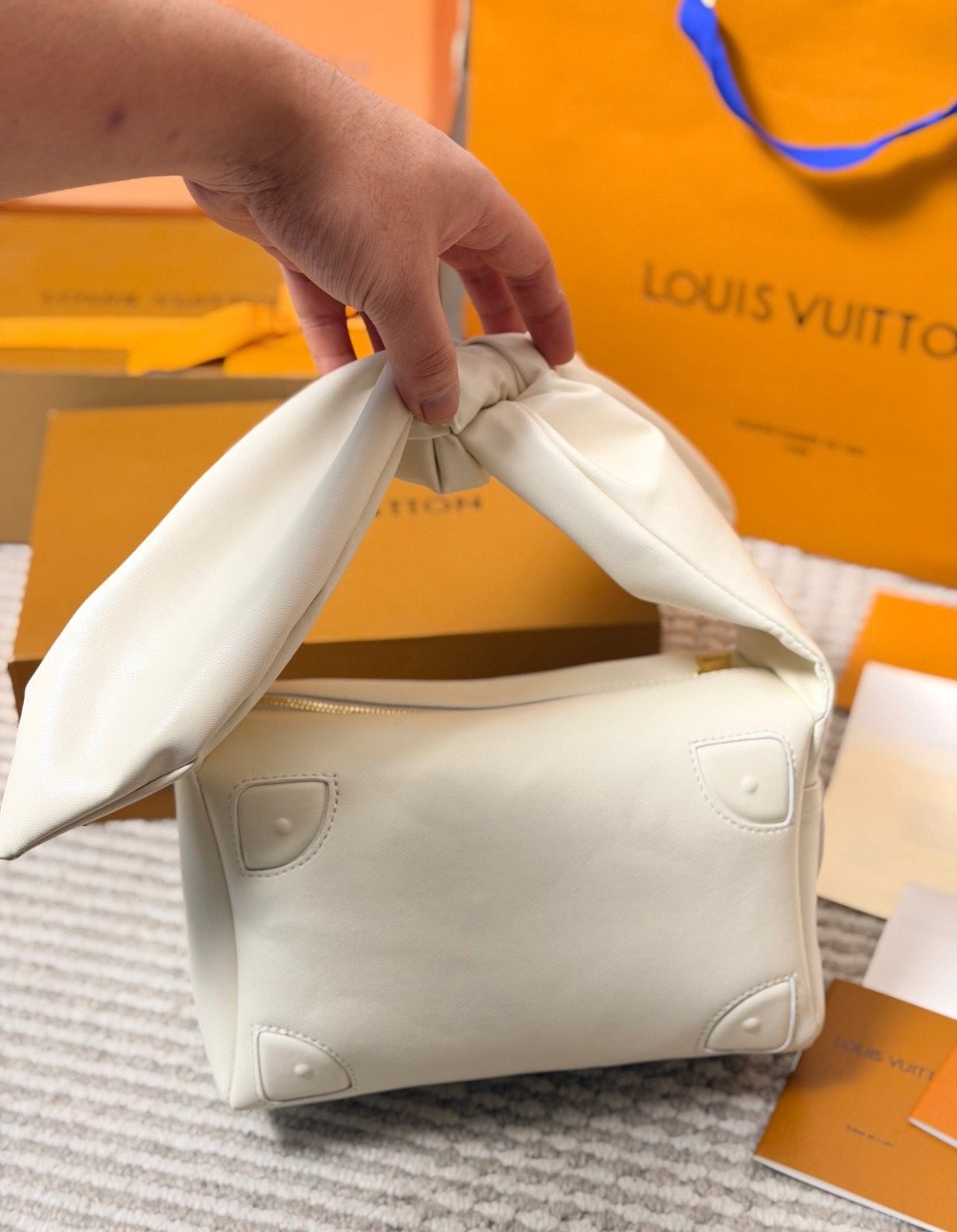 Louis Vuitton Bundle Trunk Knotted-Handle Handbag — model