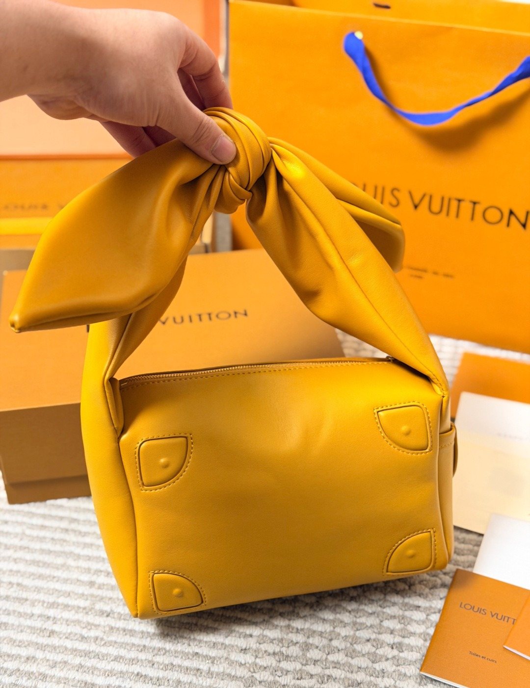 Louis Vuitton Bundle Trunk Knotted-Handle Handbag — model