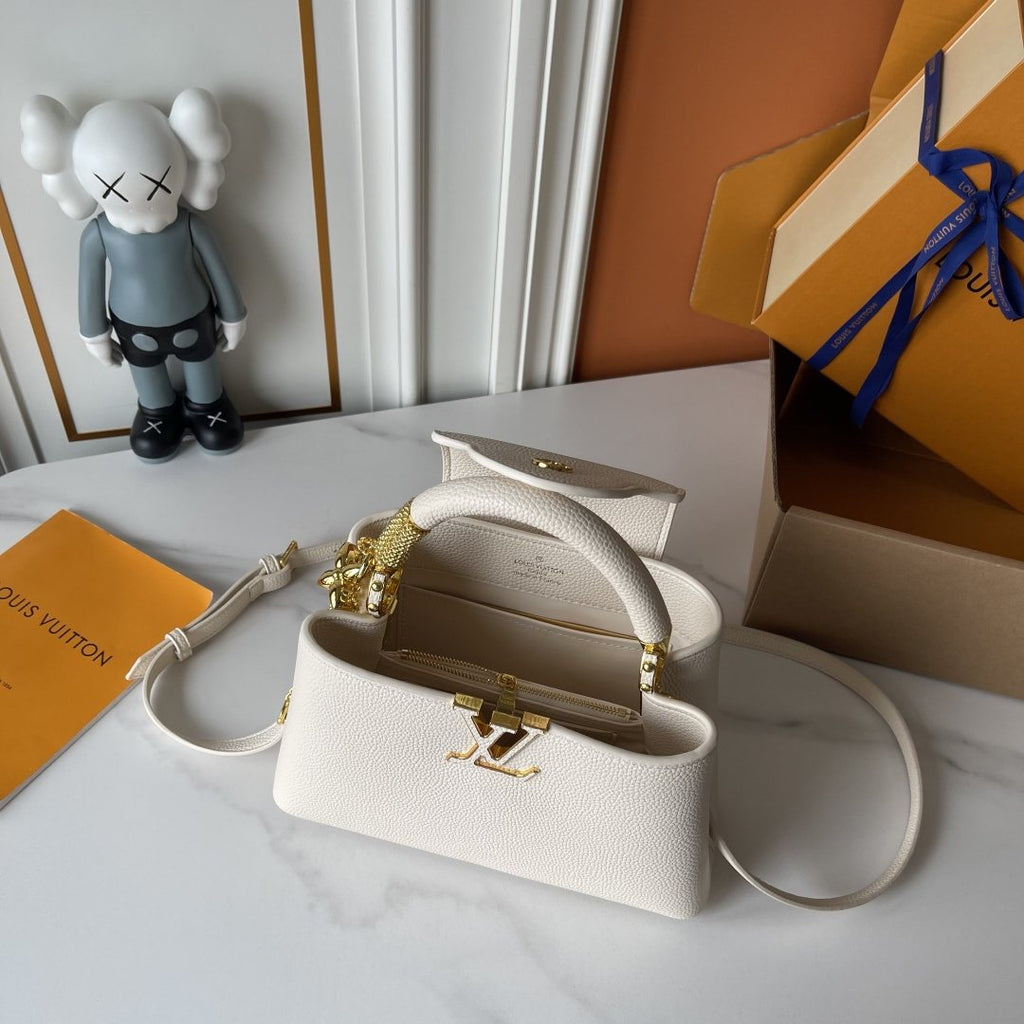 Louis Vuitton Capucines Nano V Mirage Top-Handle Bag — detail