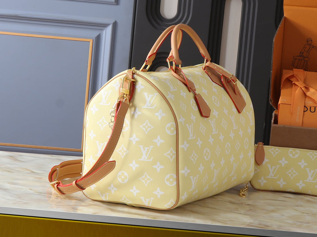 Louis Vuitton Speedy Bandoulière Monogram Duffel Bag — side