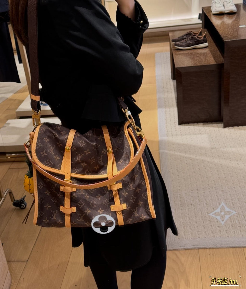 Louis Vuitton Monogram Twin-Strap Messenger Bag — model