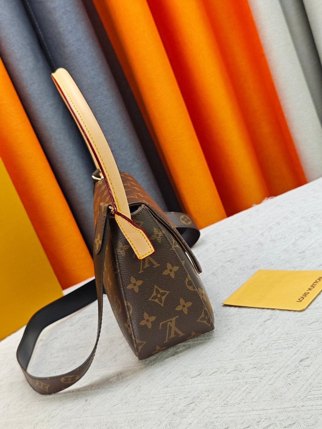 Louis Vuitton Looping Monogram Shoulder Bag — side