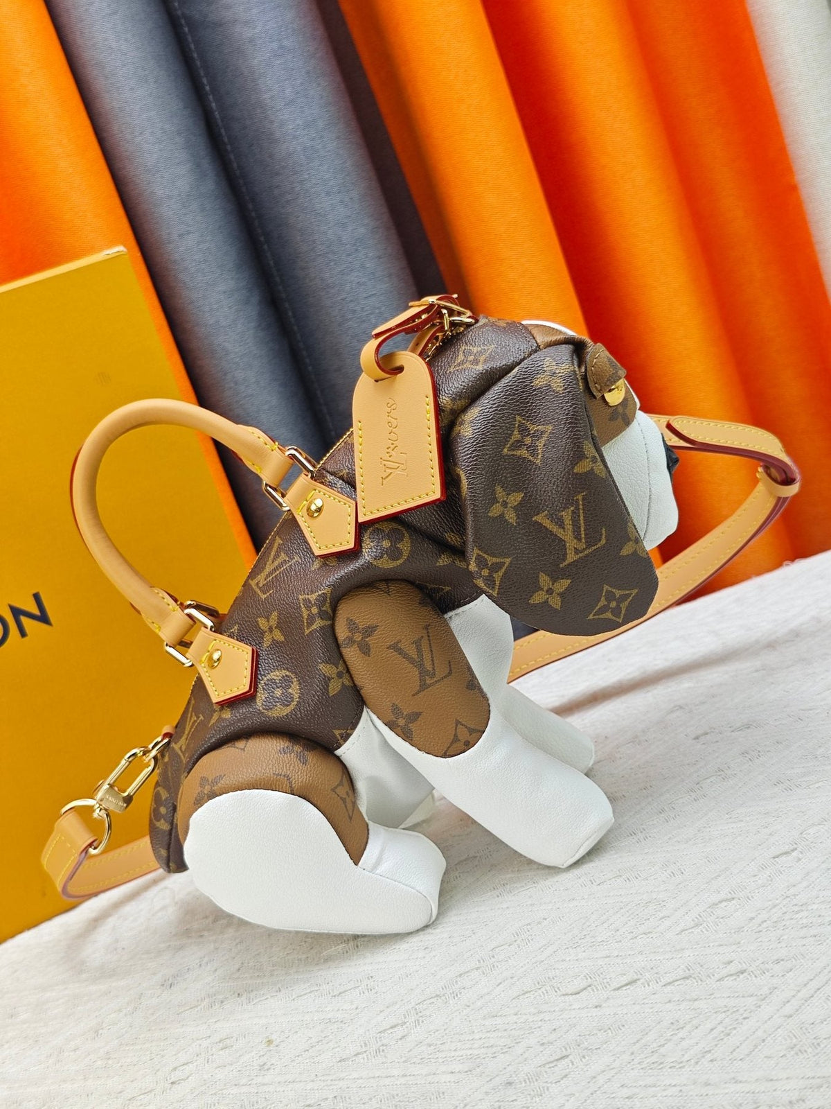 Louis Vuitton Pooch Bag Monogram Dog-Shaped Handbag — side