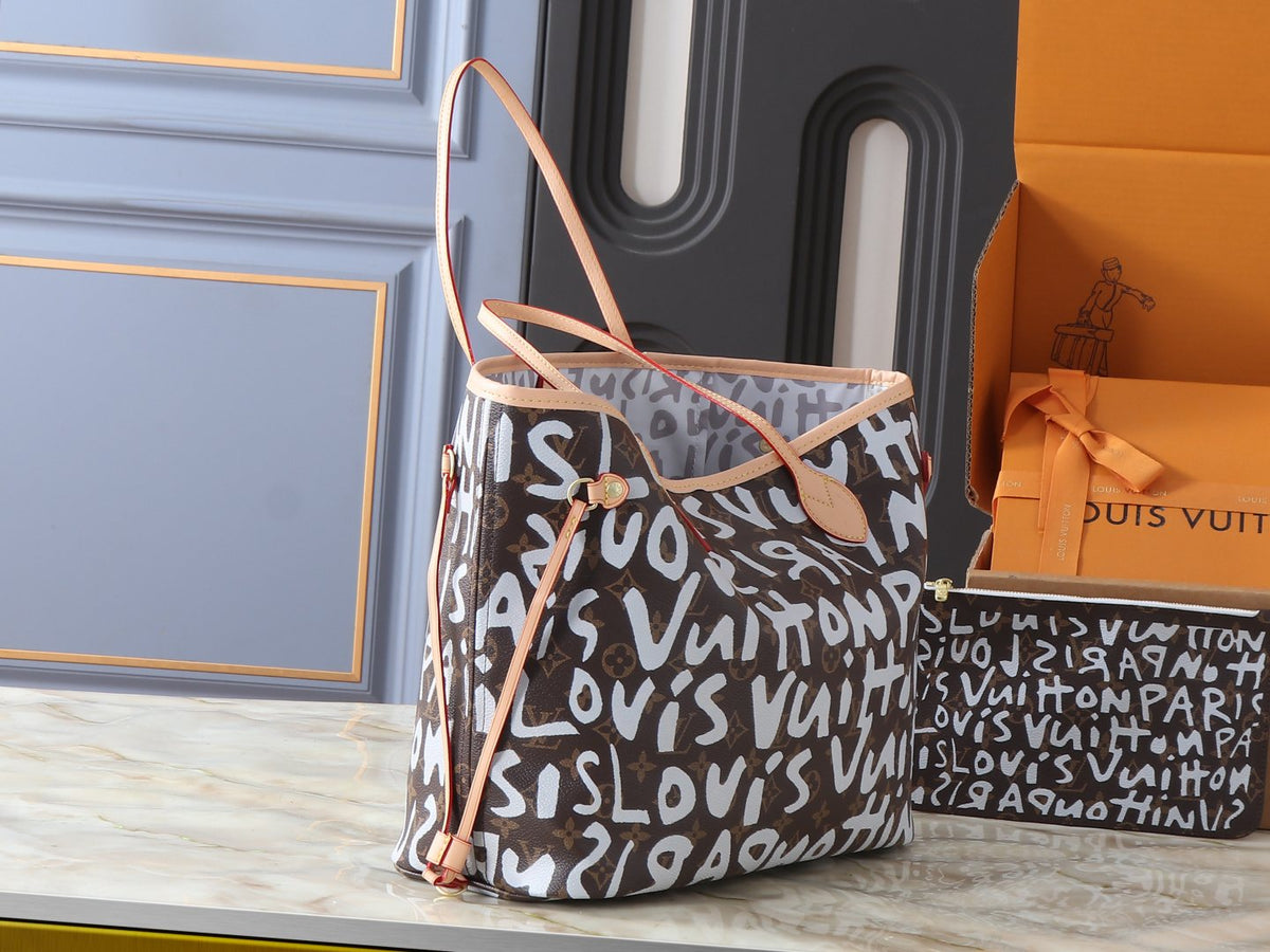 Louis Vuitton Neverfull Monogram Tote — side