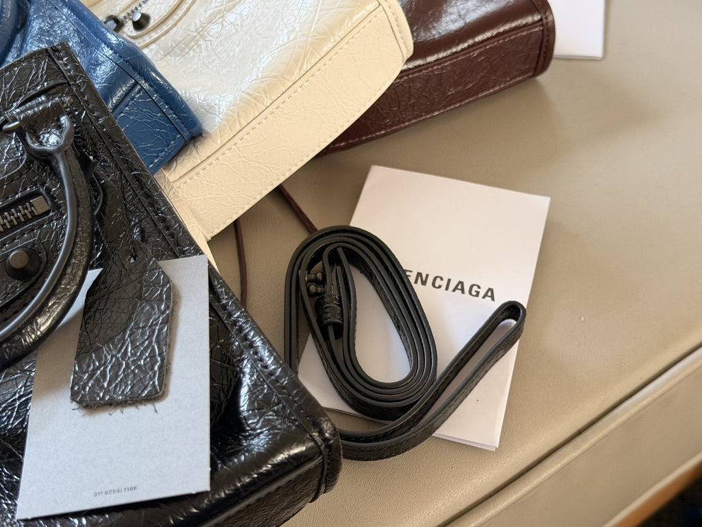 Balenciaga Le Cagole Nano Studded Phone Bag — front