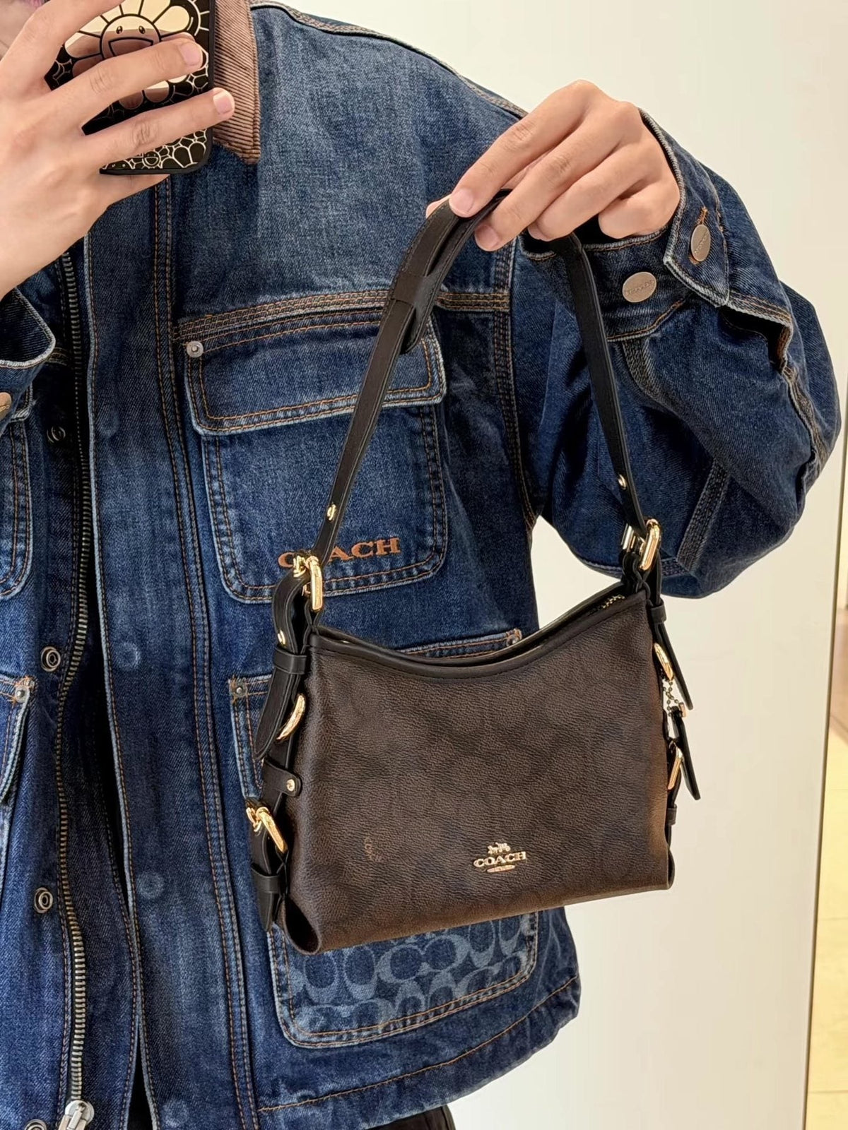 Coach Laurel Signature Shoulder Bag — model