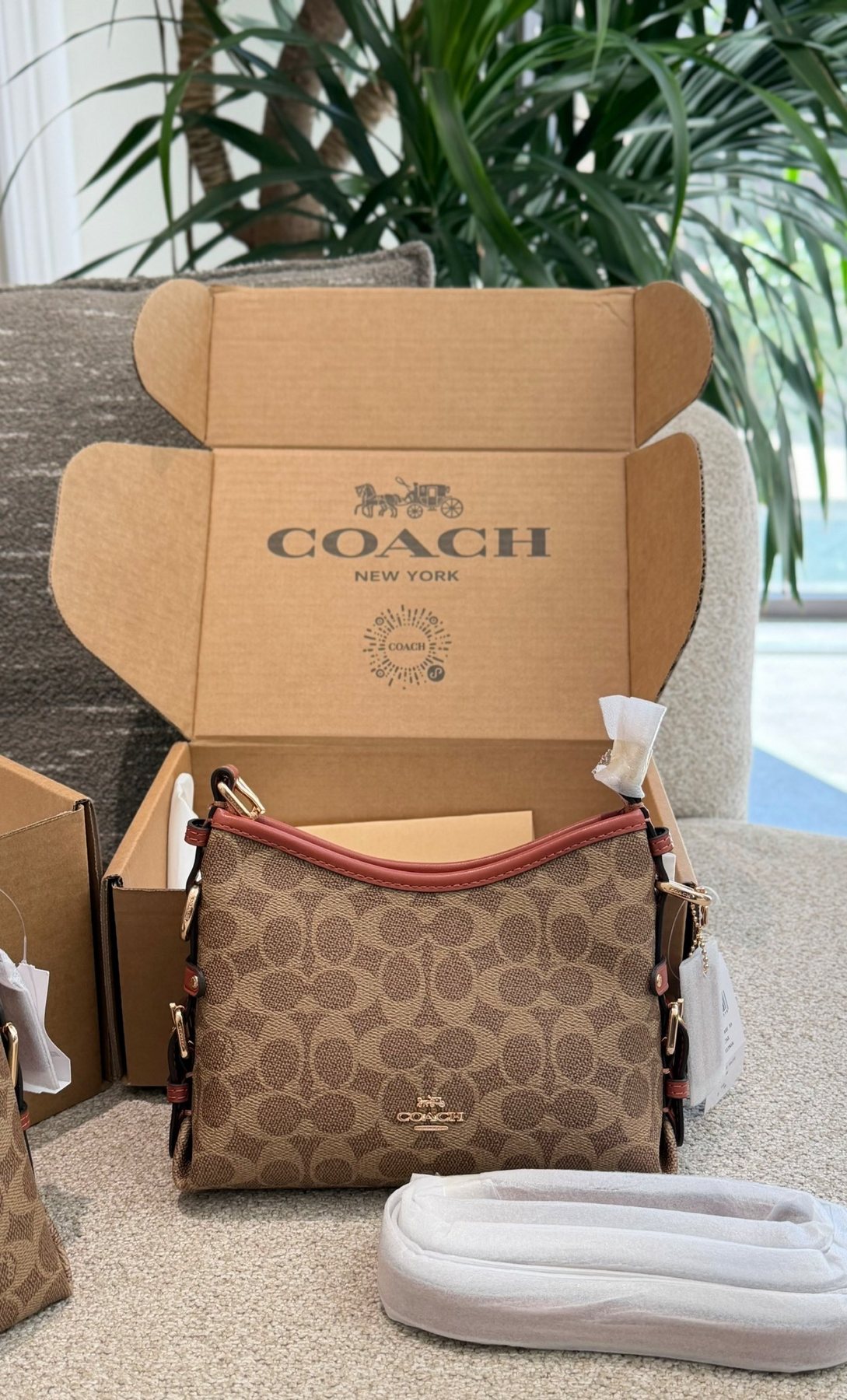 Coach Laurel Signature Shoulder Bag — front