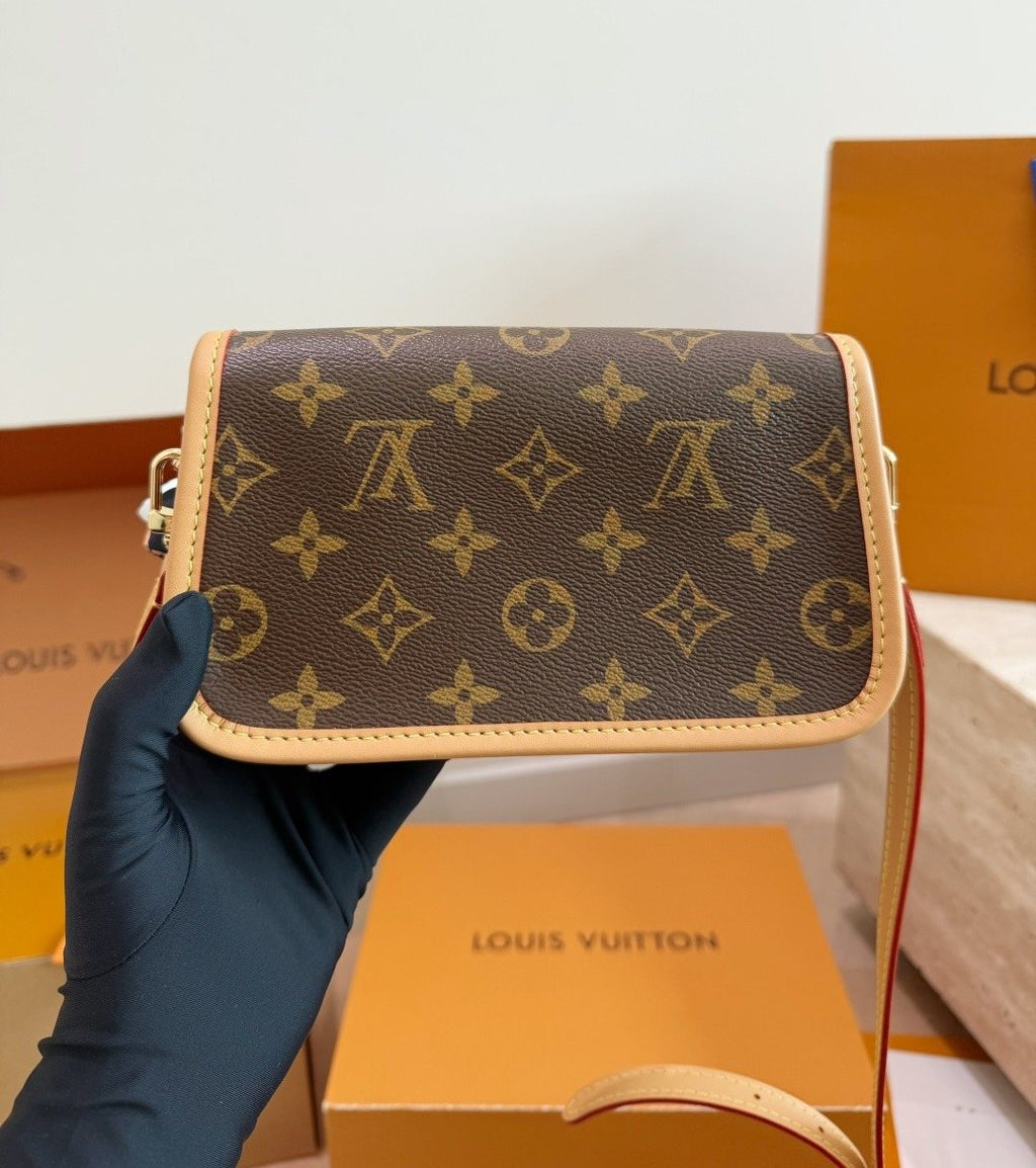 Louis Vuitton Diane Nano Monogram Flap Bag — back