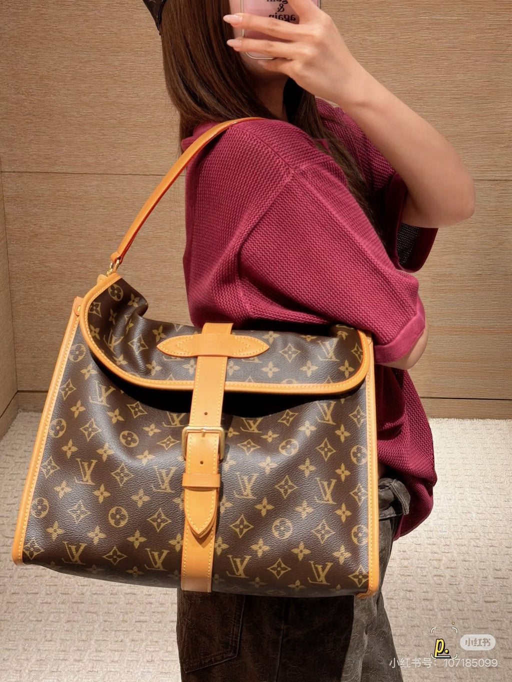 Louis Vuitton Jet Lag Monogram Messenger Bag — model