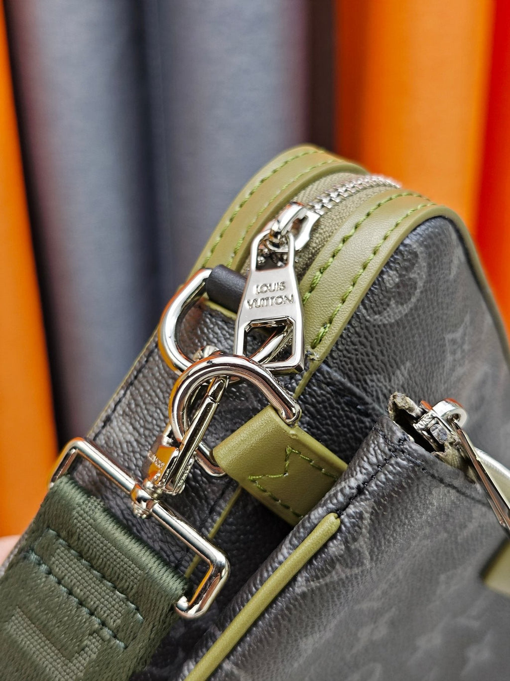 Louis Vuitton Trio Monogram Eclipse Messenger Bag — detail